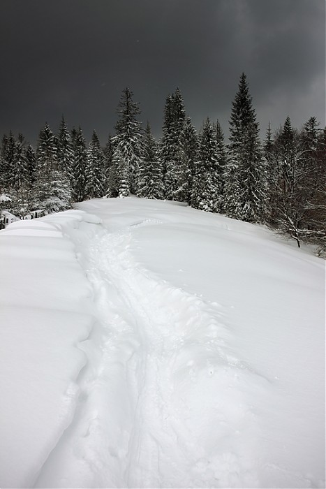 Zima w Gorcach